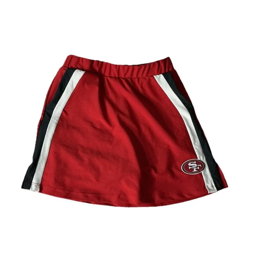 San Francisco 49ers Women Skirt NFL Wear Erin Andrews Red Sz Small NWT